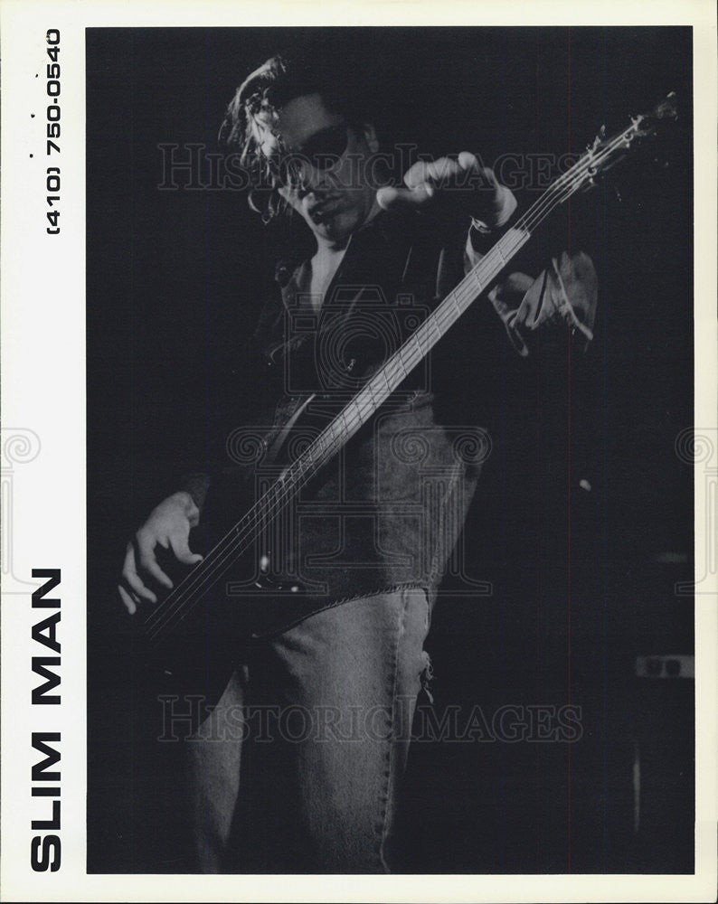 Press Photo Musician Slim Man - Historic Images