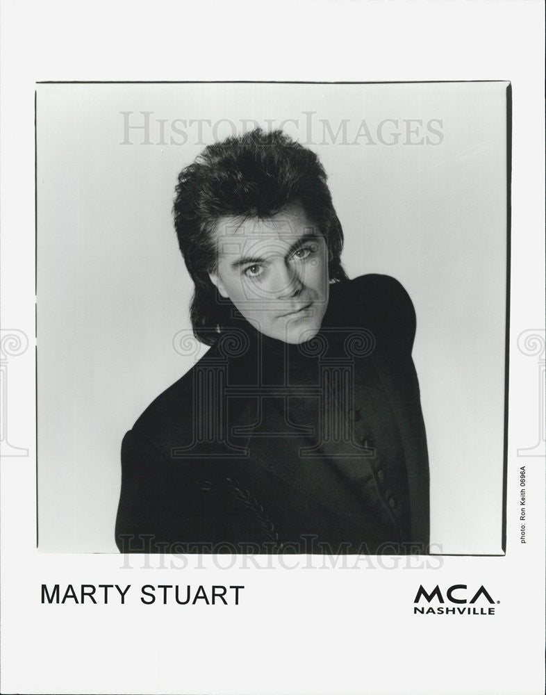 Press Photo Country Singer Marty Stuart - Historic Images