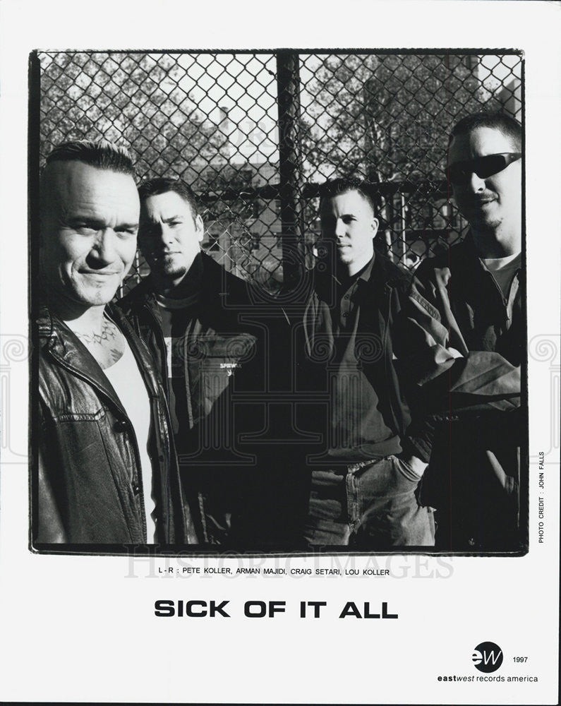 1997 Press Photo Sick Of It All Pete Koller Arman Majdi Craig Setari Lou Koller - Historic Images