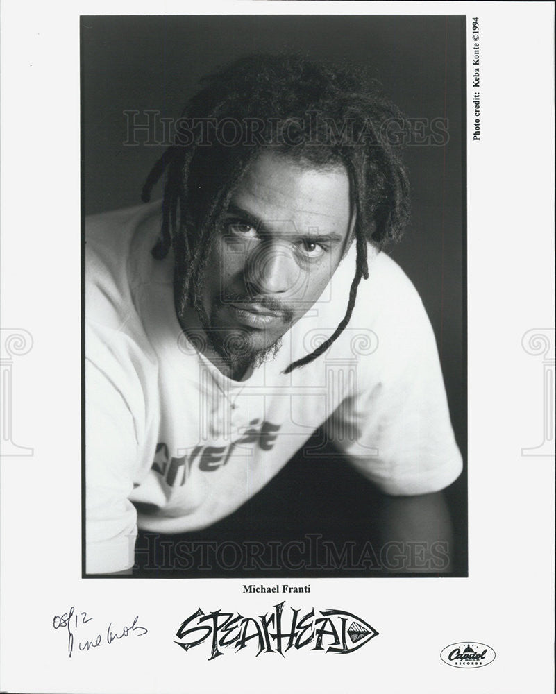 Press Photo Michael Franti of the musical group Spearhead - Historic Images