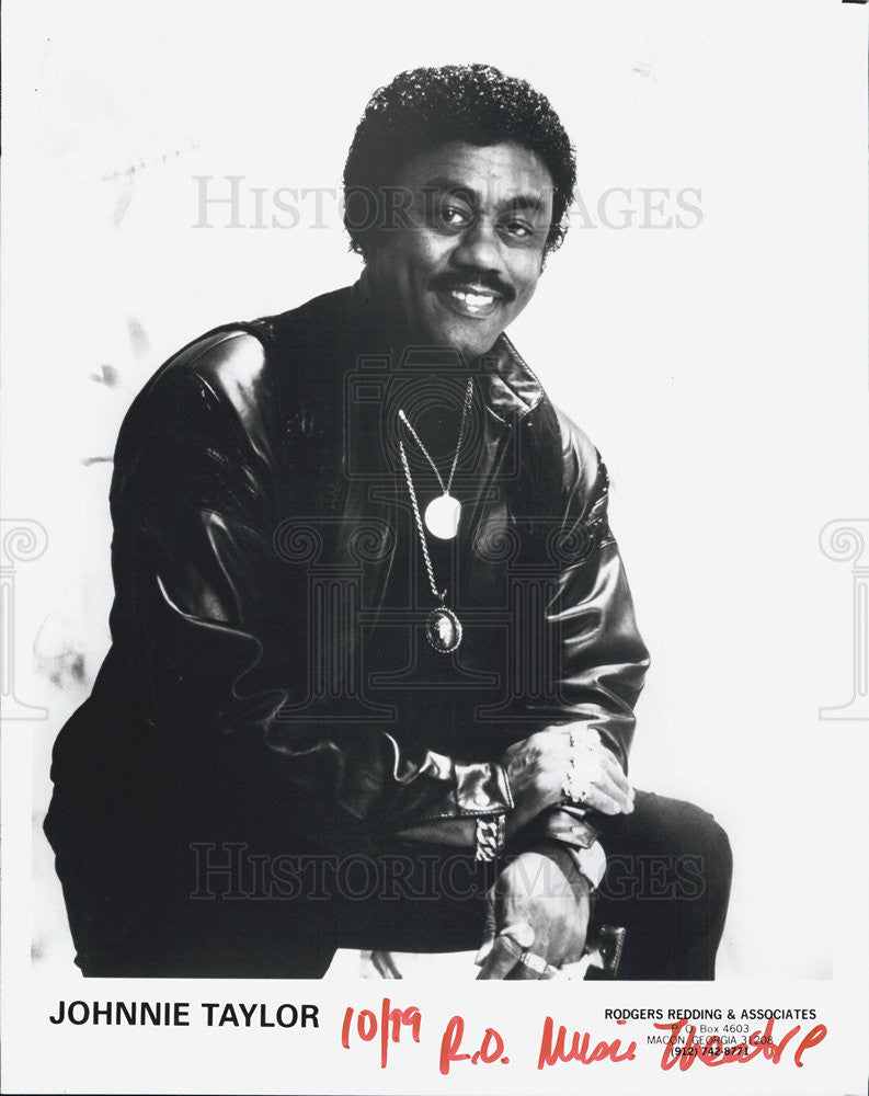 1999 Press Photo Johnnie Taylor Singer R&amp;B Soul Gospel Blues Pop Doo-Wop - Historic Images