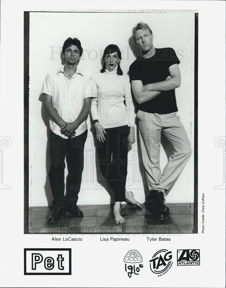 Press Photo Alex LoCascio /Liza Papneau/Tyler Bates Of Pet COPY-Tag Recording - Historic Images