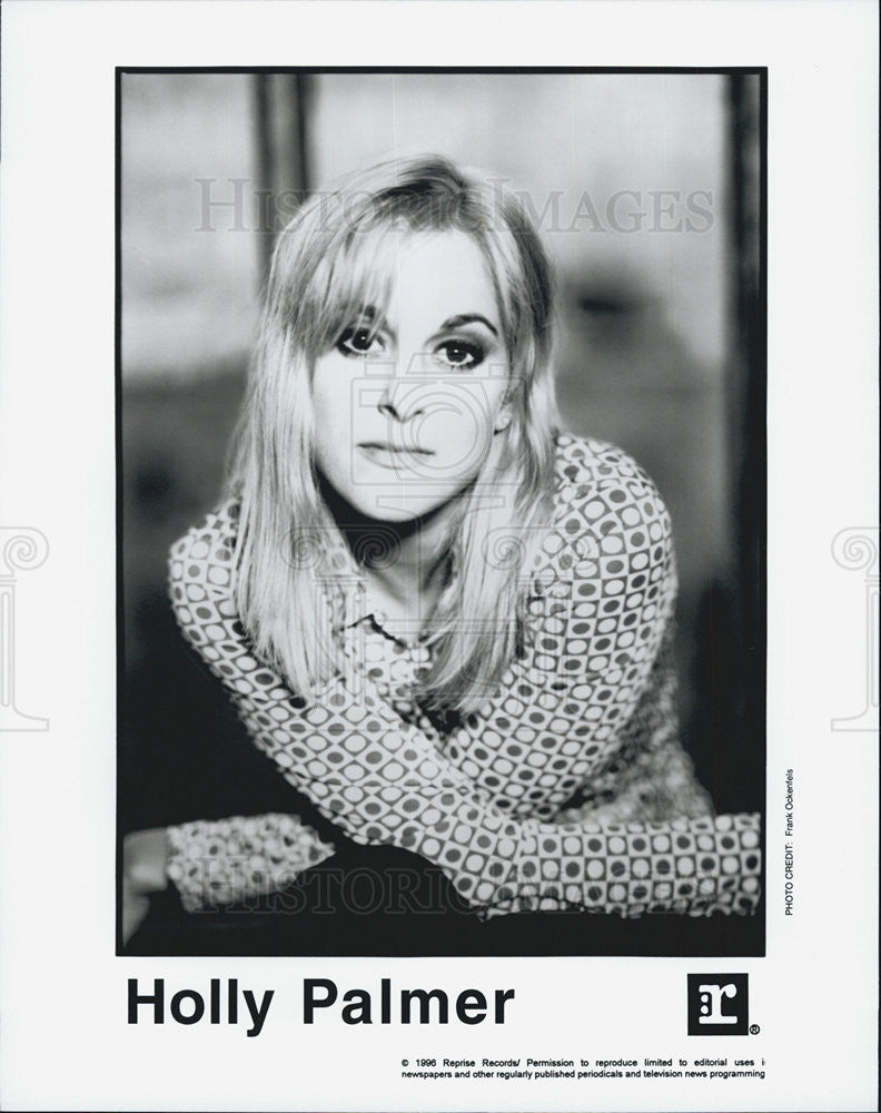 1996 Press Photo Reprise Records Singer Holly Palmer COPY - Historic Images