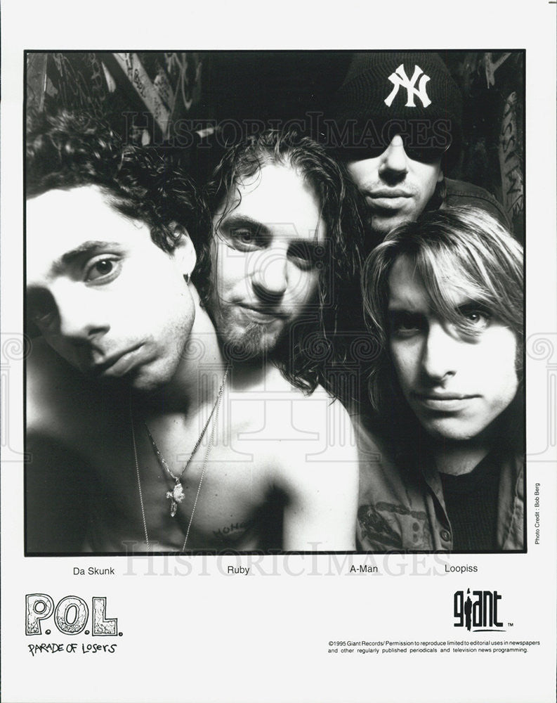 Press Photo P. O. L. - Parade of Losers Punk Band - Historic Images