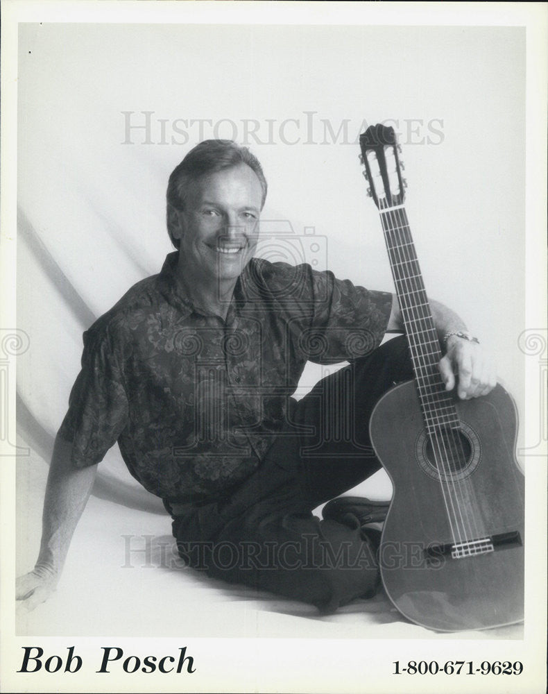 Press Photo Singer Bob Posch - Historic Images