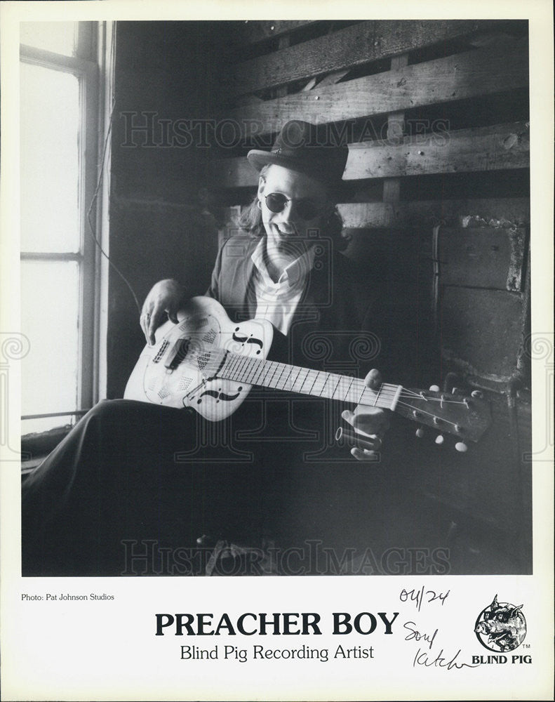 Press Photo Preacher Boy musician guitarist - Historic Images