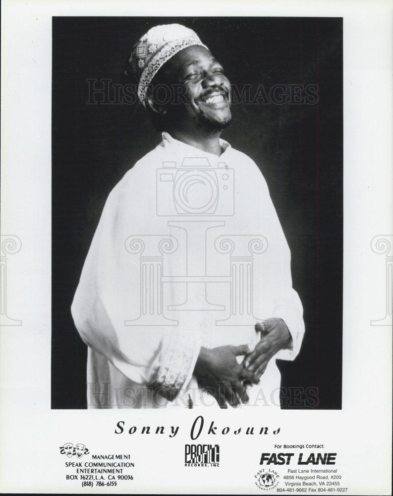 Press Photo Sonny Okosuns Nigerian Musician - Historic Images