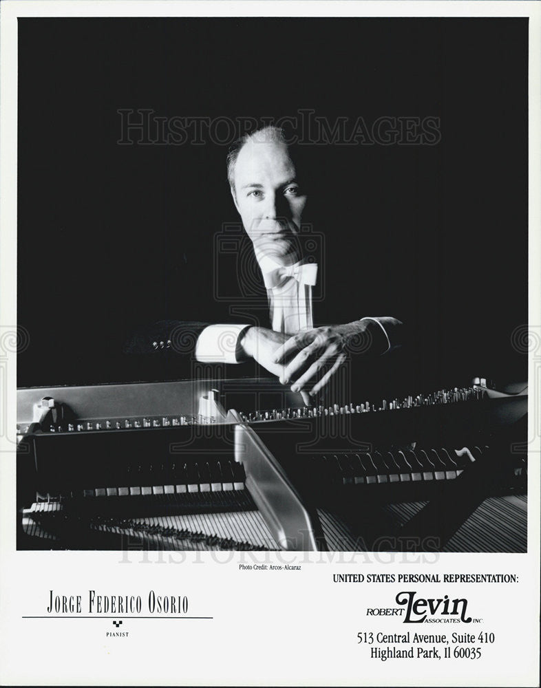 Press Photo Jorge Federico Osorio pianist - Historic Images