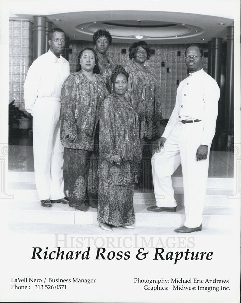 Press Photo Musical group Richard Ross &amp; Rapture - Historic Images