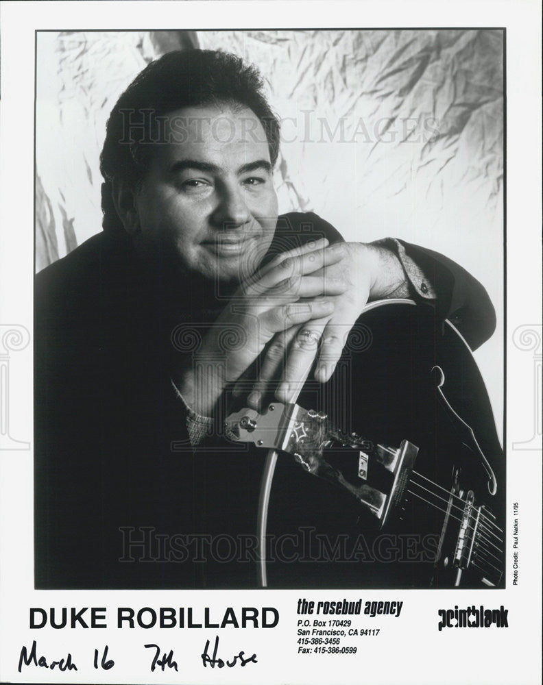 Press Photo Musician Duke Robillard - Historic Images