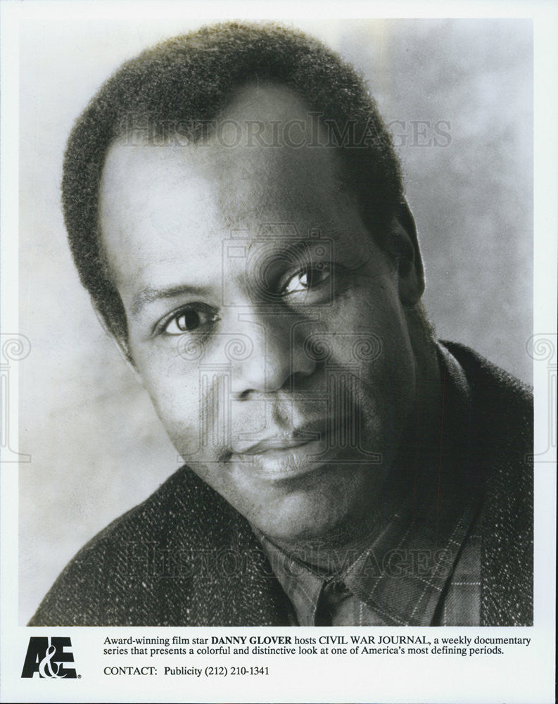 Press Photo Actor Danny Glover hosts documentary Civil War Journal - Historic Images