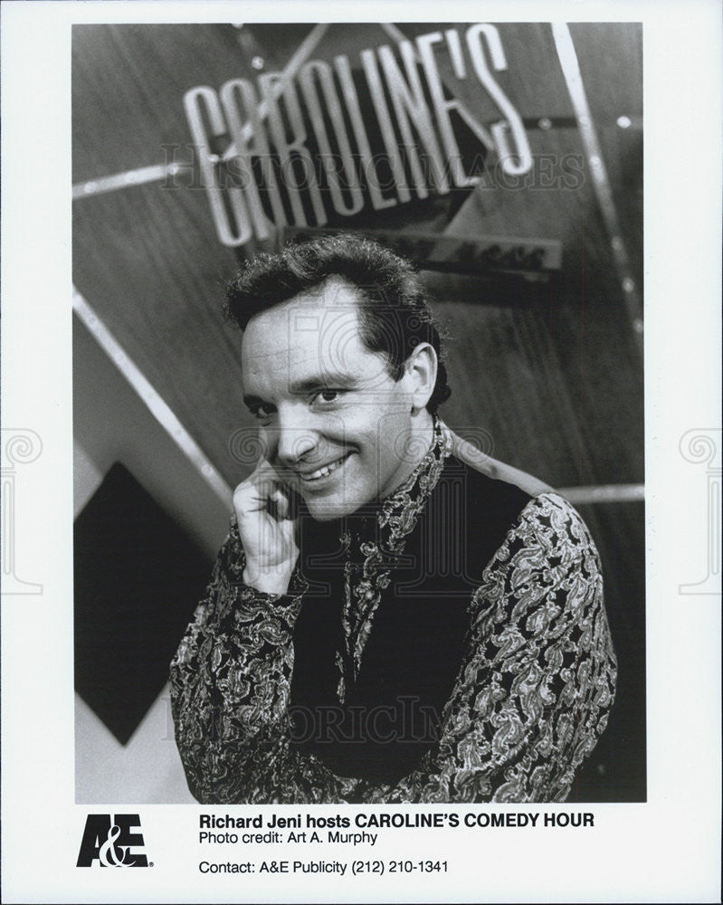 Press Photo Richard Jeni Comedian Host Caroline&#39;s Comedy Hour A&amp;E Show - Historic Images