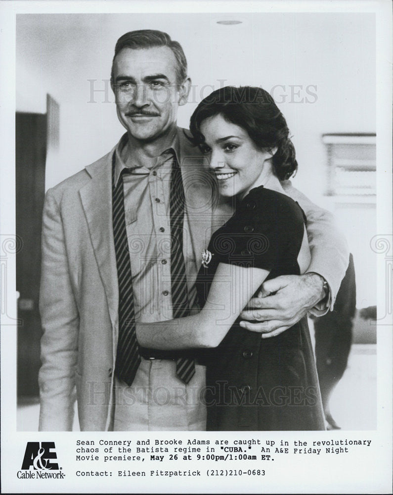 1979 Press Photo Sean Connery Actor Brooke Adams Cuba Drama Film Movie - Historic Images