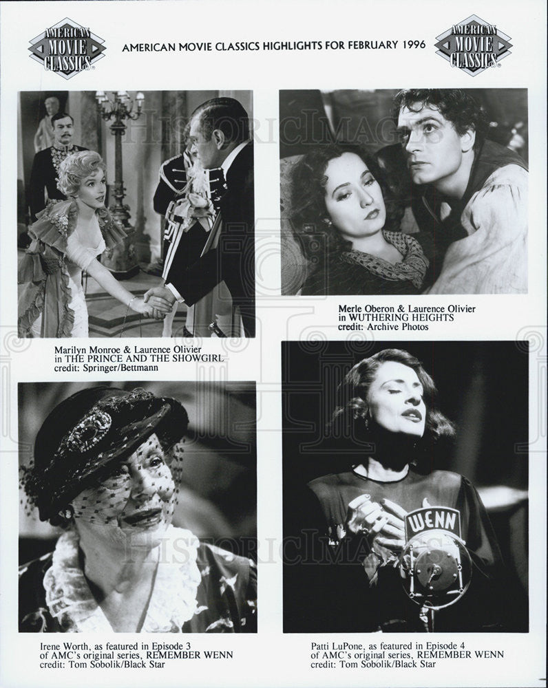 Press Photo Marilyn Monroe, Laurence Olivier, Merle Oberon and Laurence Olivier - Historic Images