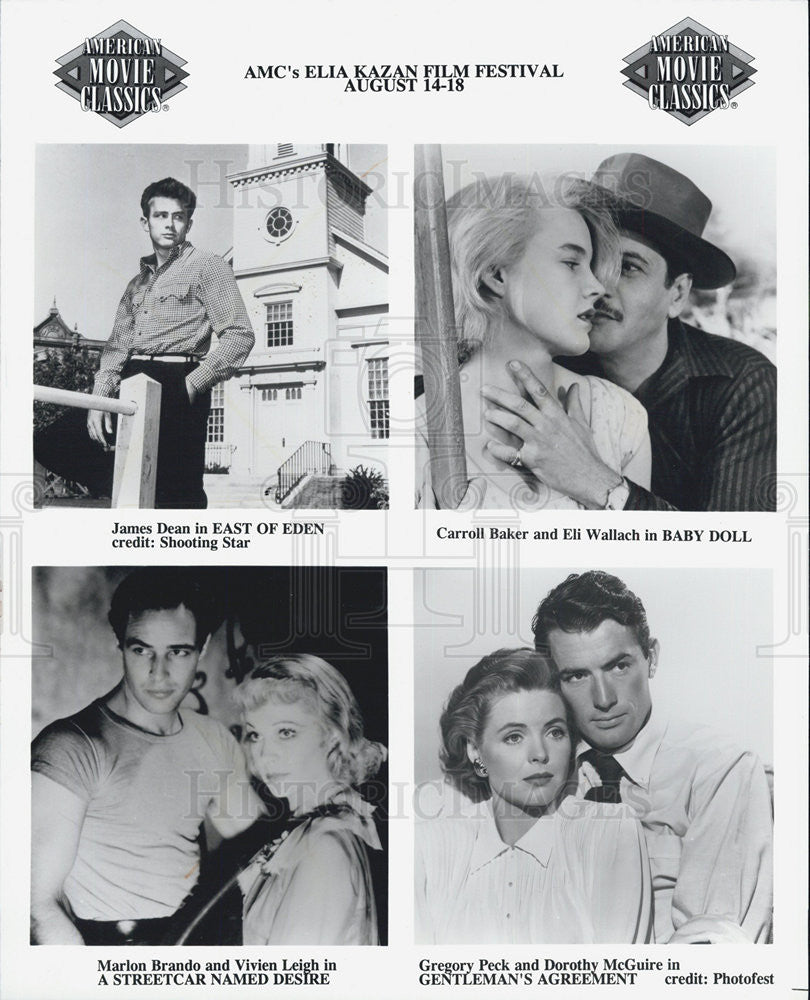 Press Photo James Dean, Carroll Baker, Eli Wallach, Marlon Brando & Vivien Leigh - Historic Images