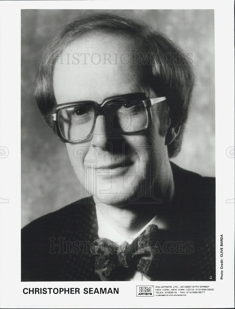 Press Photo Christopher Seaman Musician - Historic Images