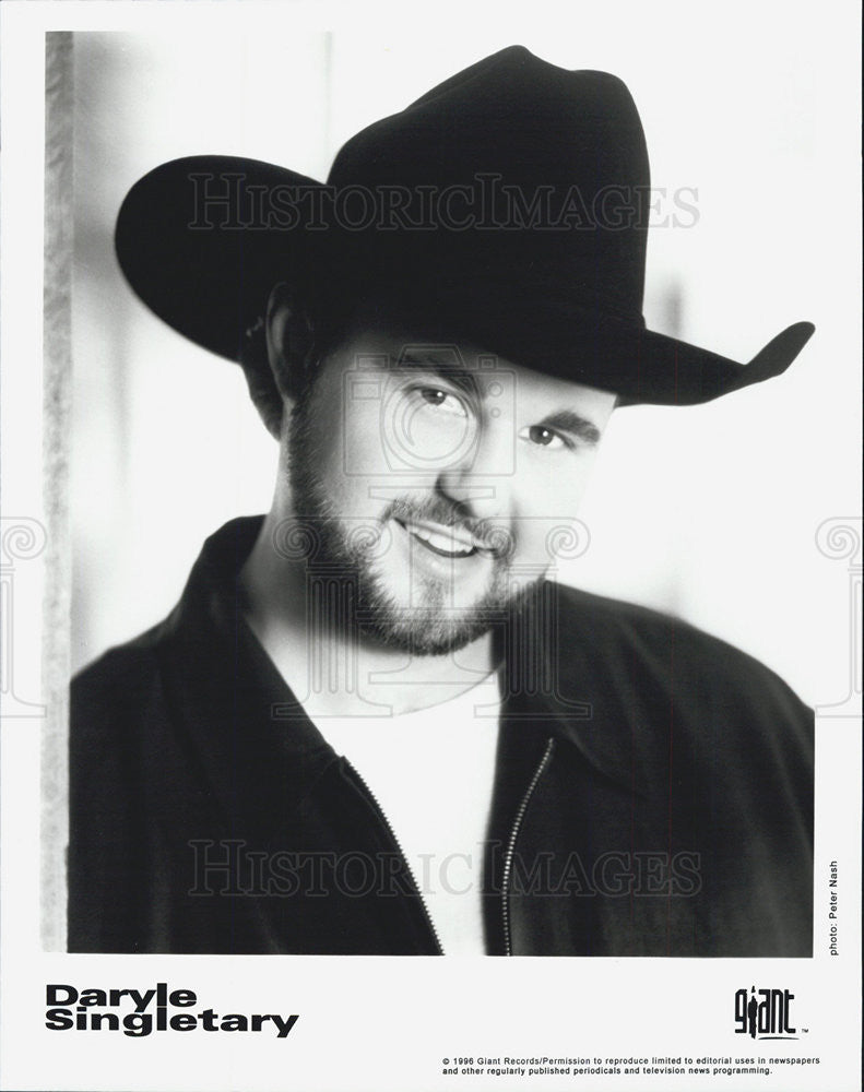 1996 Press Photo Daryle Singletary Singer - Historic Images