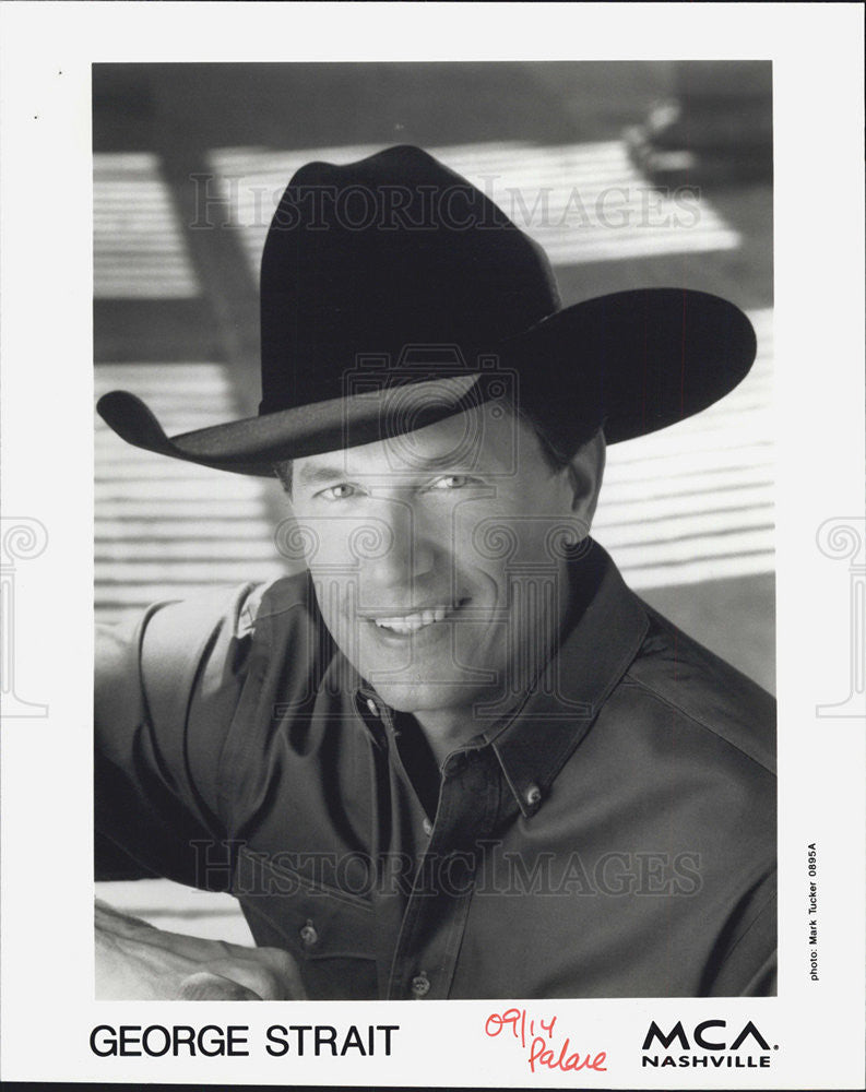 Press Photo George Strait Country Music Singer For MCA Nashville Records - Historic Images