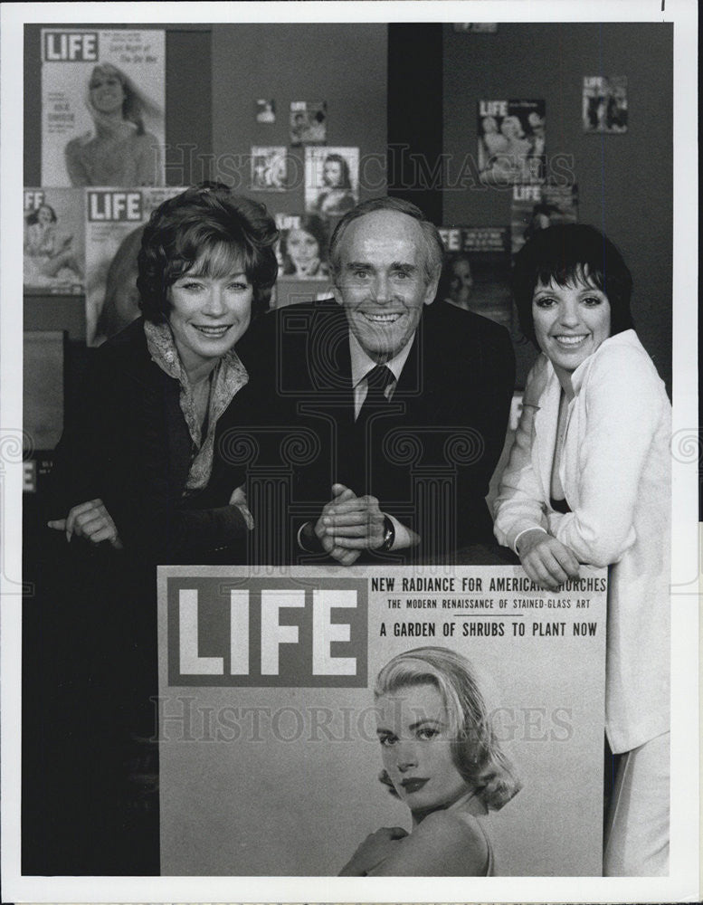 1976 Press Photo Shirley MacLaine Henry Fonda Liza Minnelli LIFE GOES TO MOVIES - Historic Images