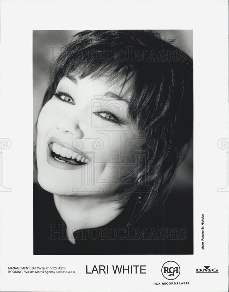 Press Photo Lari White Musician - Historic Images