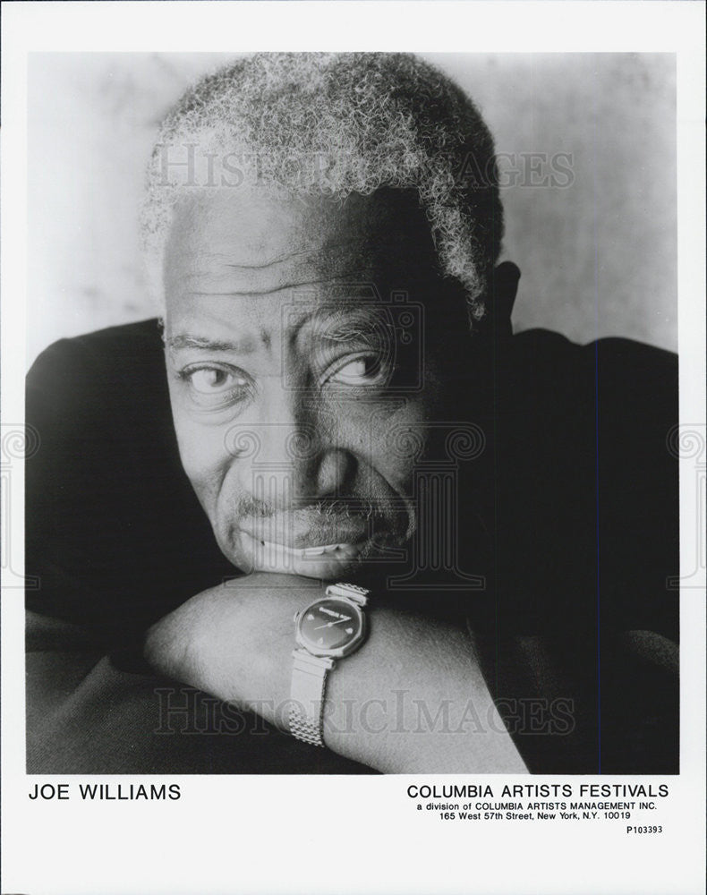 Press Photo Jazz Singer Joe Williams - Historic Images
