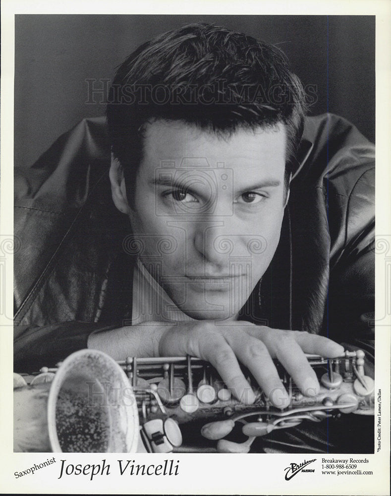 Press Photo Sax player Joseph Vincelli - Historic Images