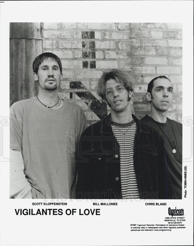 Press Photo Vigilantes of Love Scott Klopfenstein Bill Mallonee Chris Bland - Historic Images