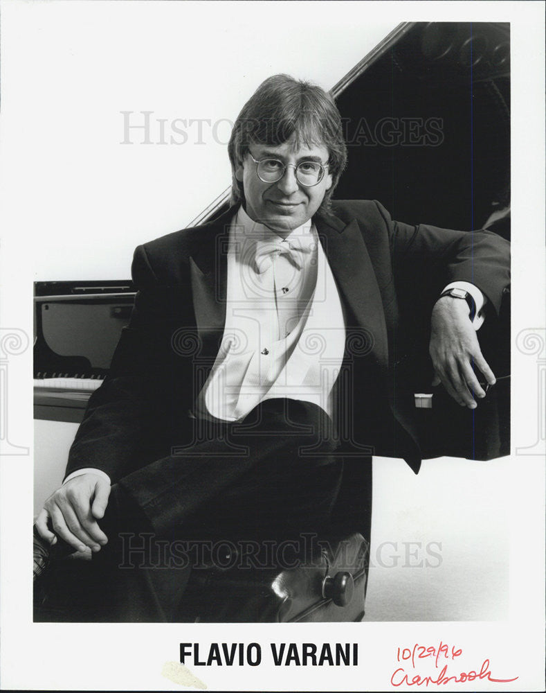 1996 Press Photo Flavio Varani Pianist - Historic Images