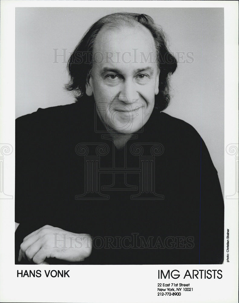 Press Photo Hans Vonk Dutch Conductor - Historic Images