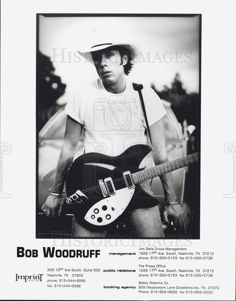 Press Photo Bob Woodruff American Country Music Singer Songwriter Guitarist - Historic Images