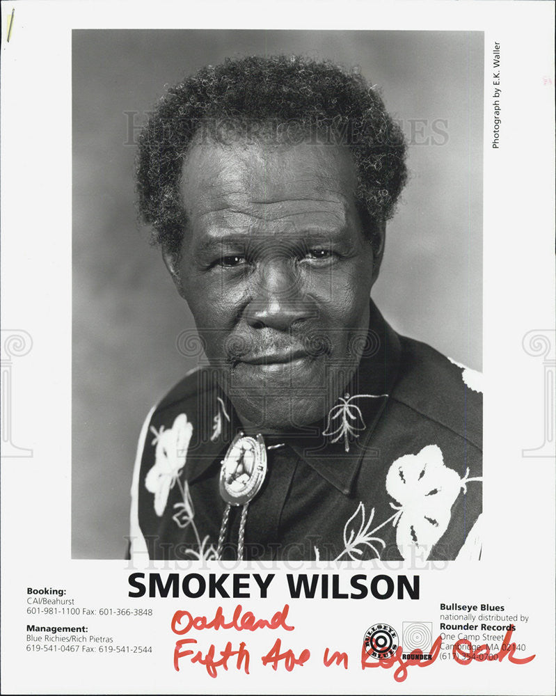 Press Photo Smokey Wilson Singer - Historic Images