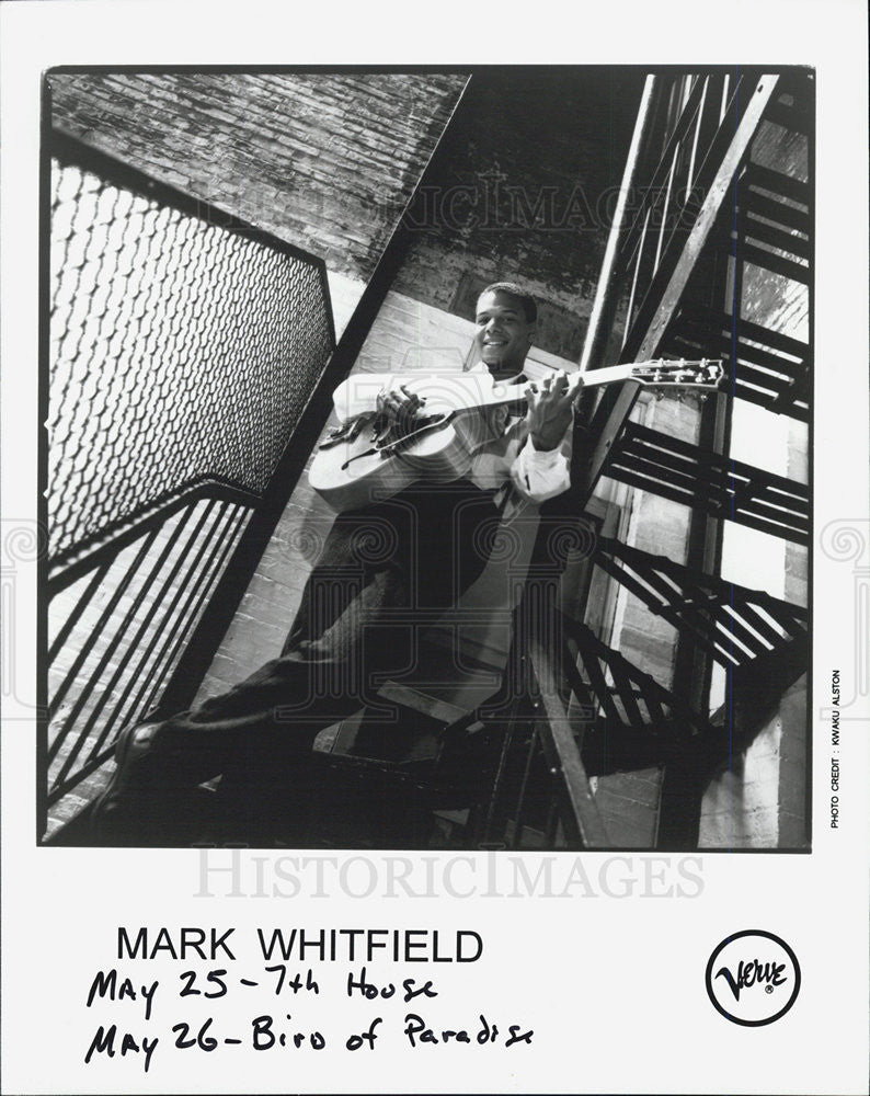 Press Photo Mark Whitfield Musician - Historic Images