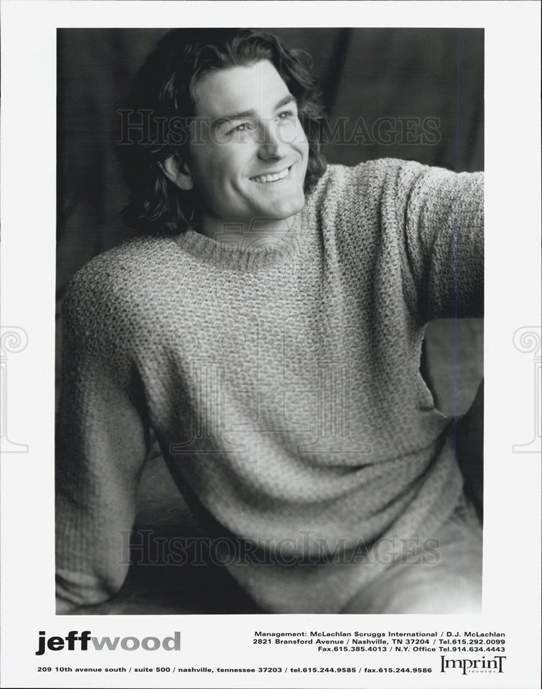 Press Photo Jeff Wood Singer - Historic Images