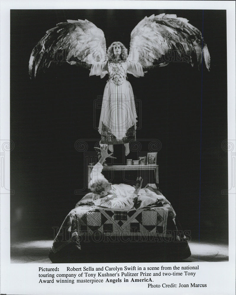 Press Photo Robert Sella Carolyn Swift Actors Angels In America - Historic Images