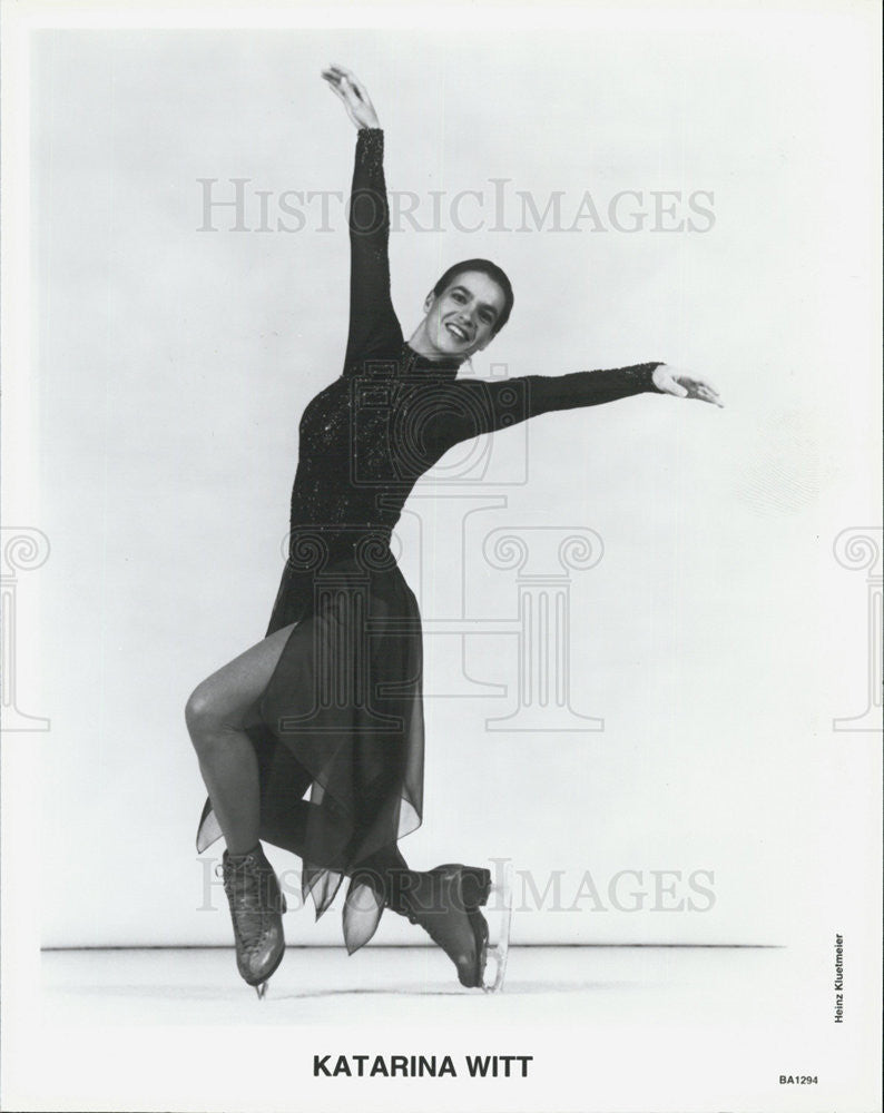 Press Photo Katarina Witt Figure Skater - Historic Images