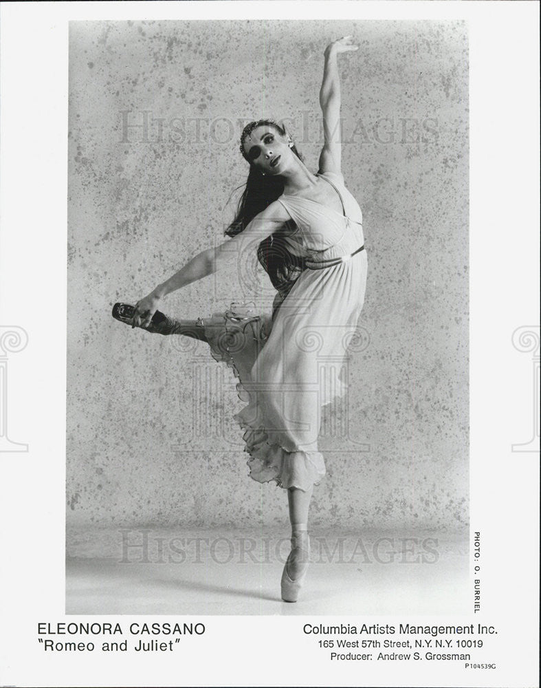 Press Photo Eleonora Cassano Dancer Romeo And Juliet - Historic Images