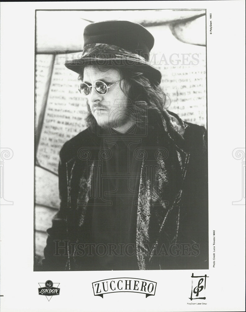 1993 Press Photo Zucchero Singer - Historic Images