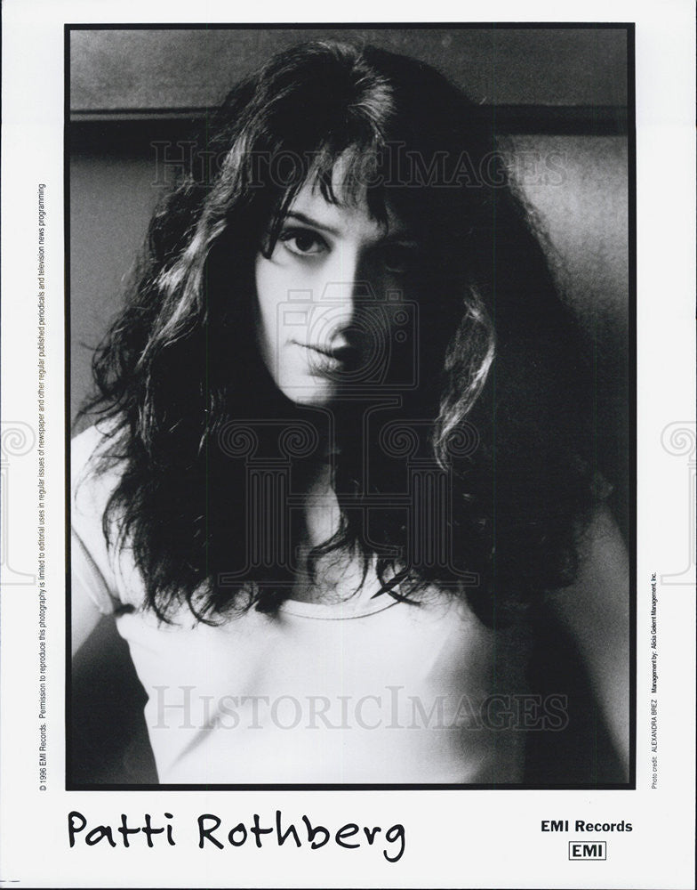 Press Photo Singer Patti Rothberg - Historic Images