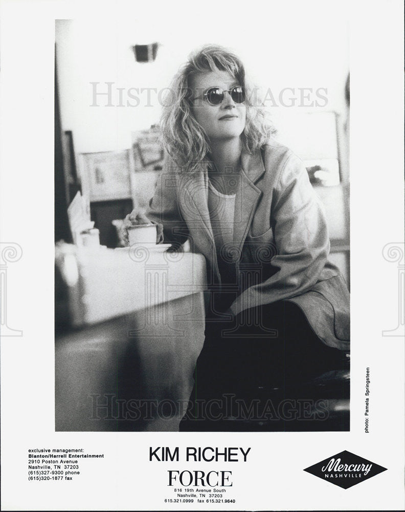 Press Photo Singer Kim Richey of Force - Historic Images