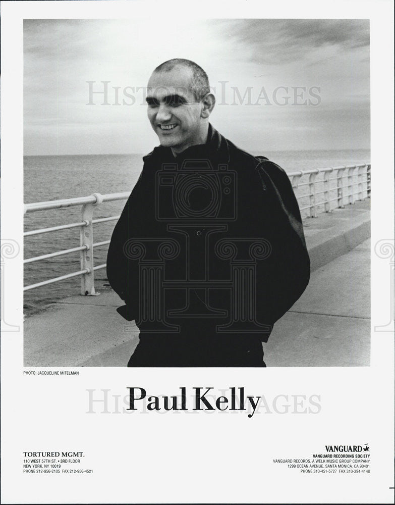 Press Photo Singer Paul Kelly - Historic Images