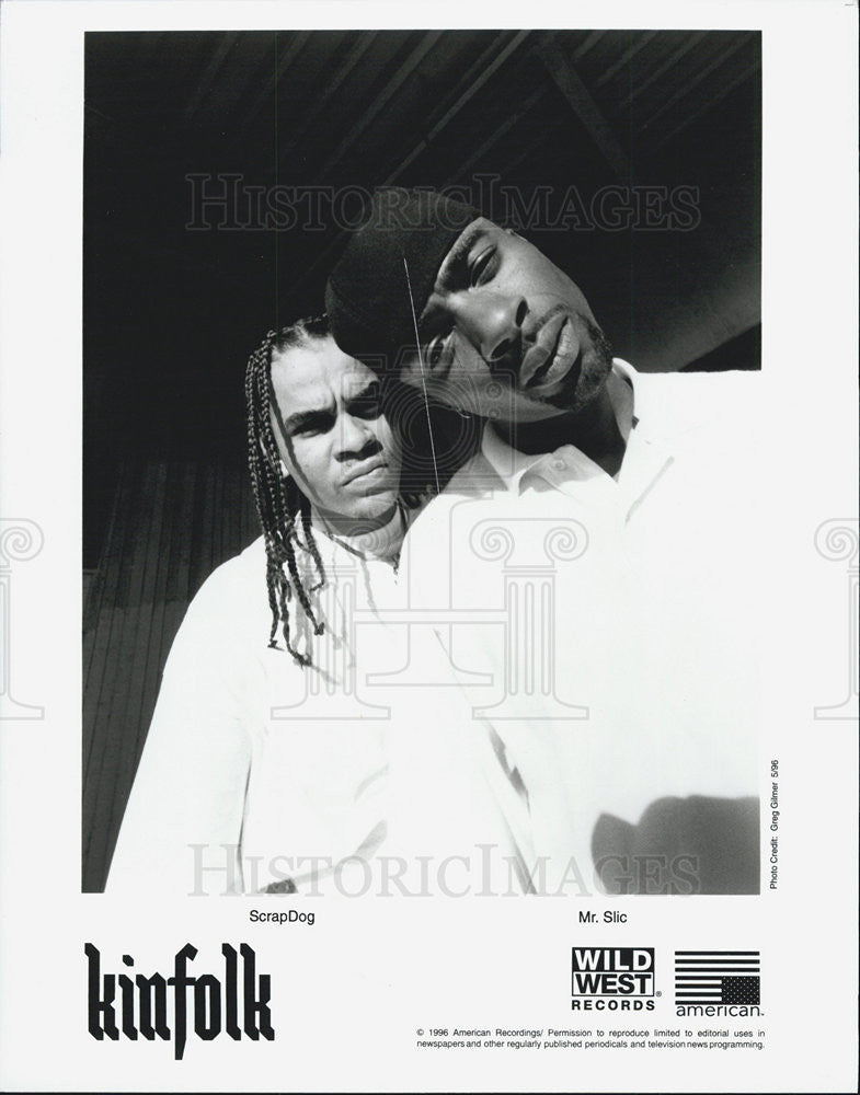 Press Photo Scrapdog and Mr. Sic of music group Kinfolk - Historic Images