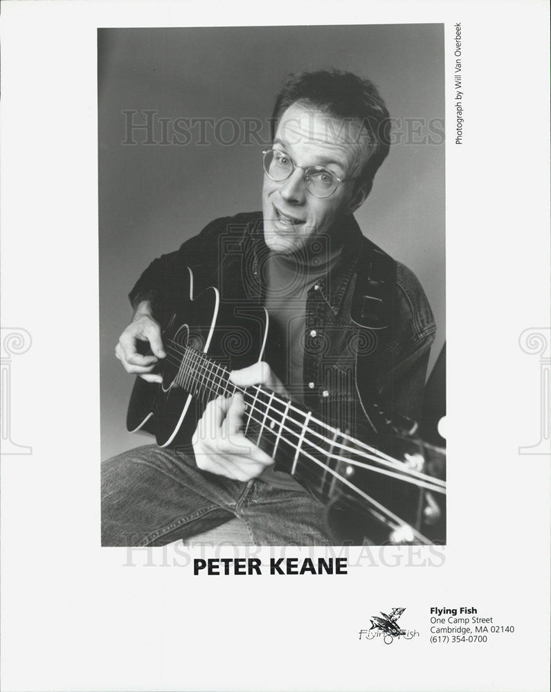 Press Photo Peter Keane American Blues Folk Guitarist Musician - Historic Images