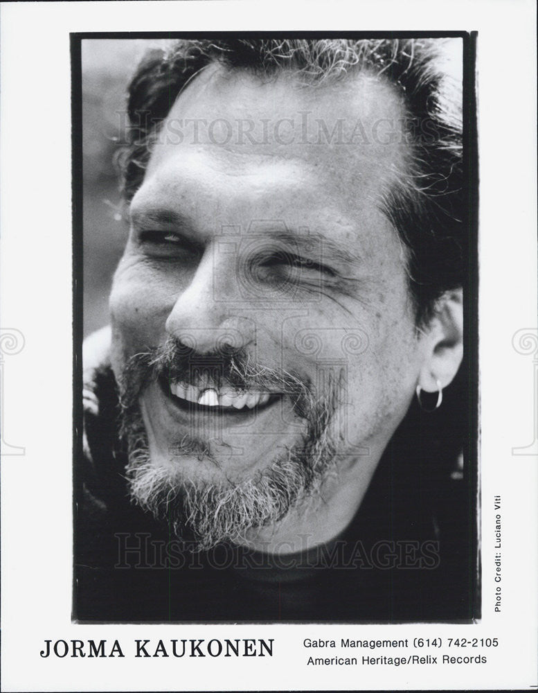 Press Photo Jorma Kaukonen Blues Folk Guitarist Singer Songwriter Musician - Historic Images