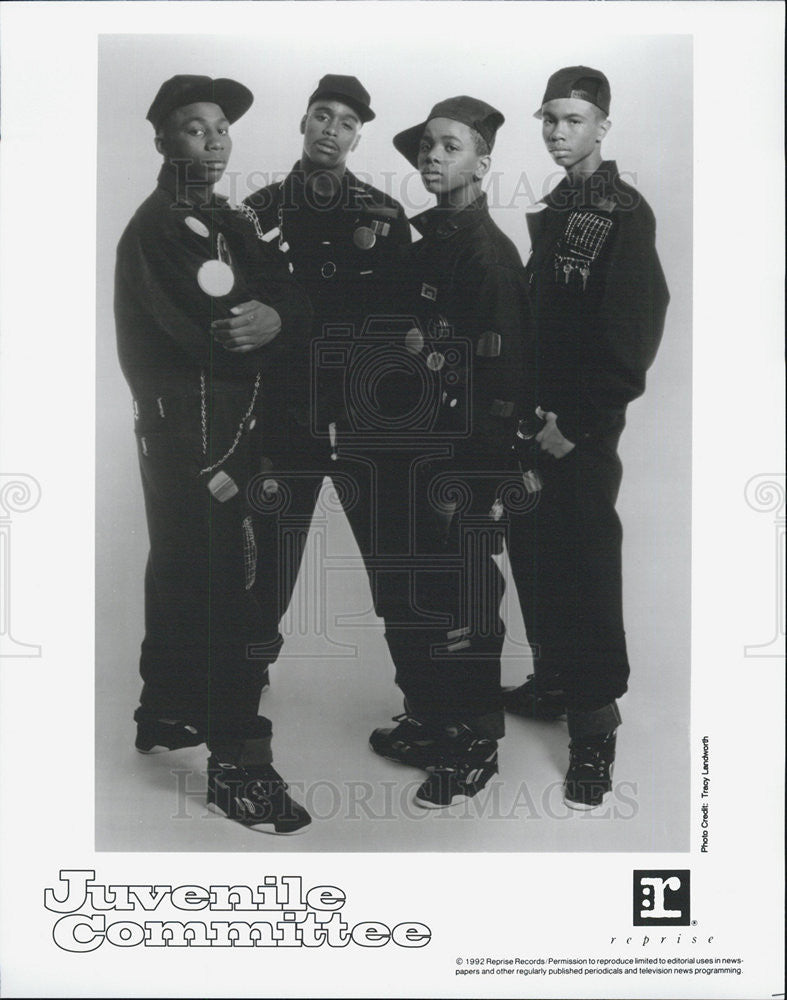 1992 Press Photo Rap Group Juvenile Committee - Historic Images