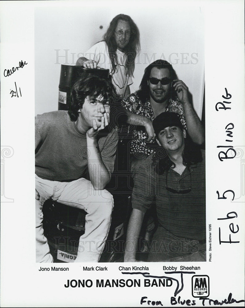 Press Photo The Jono Manson Band - Historic Images