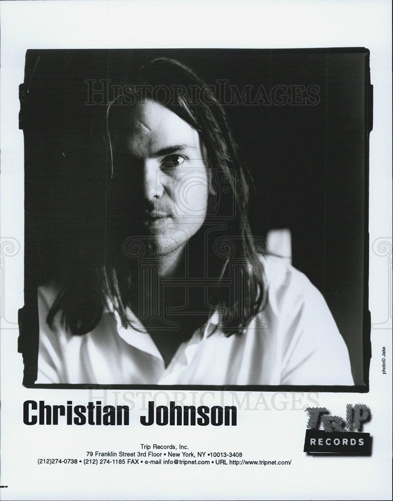 Press Photo Trip Recording Artist Christian Johnson - Historic Images