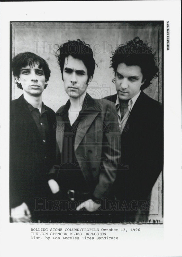 1996 Press Photo Band The Jon Spencer Blues Explosion Rolling Stone Profile - Historic Images