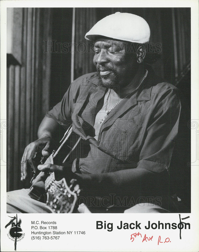 Press Photo Musician Big Jack Johnson - Historic Images