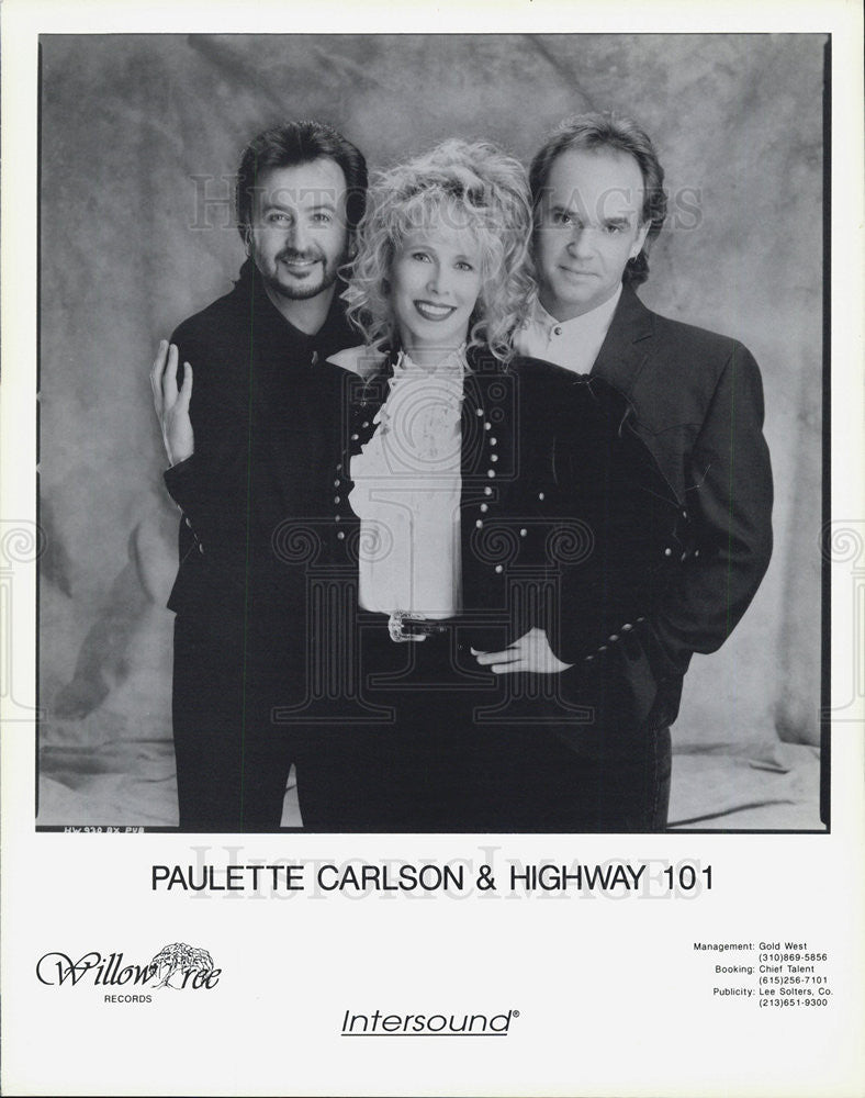 Press Photo Musical group Paulette Carlson &amp; Highway 101 - Historic Images