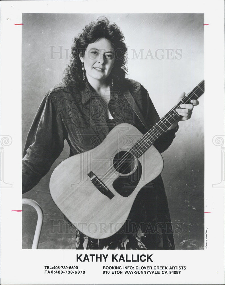 Press Photo Recording Artist Kathy Kallick - Historic Images